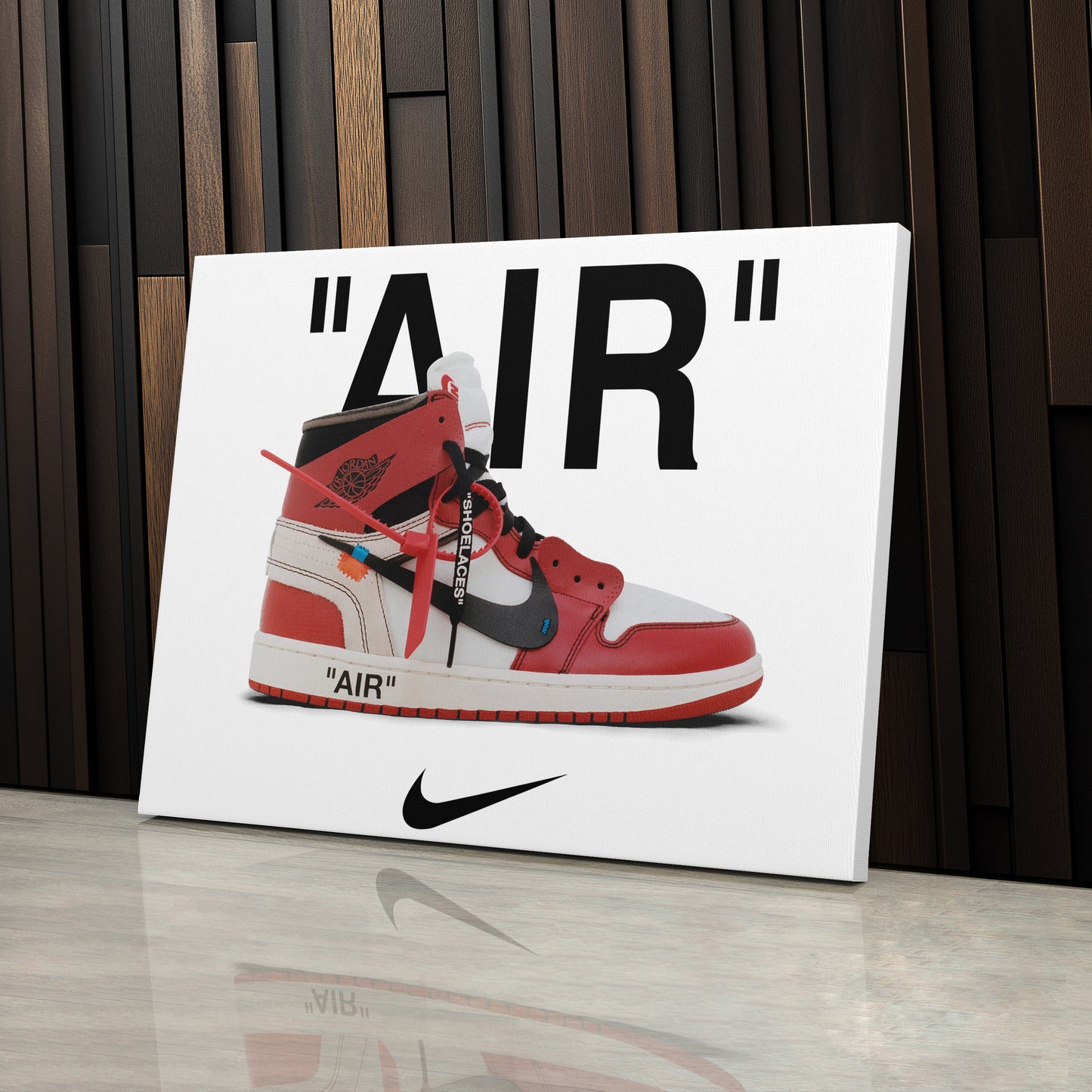 Off-White Jordan Canvas Wall Art - Sneaker Culture Home Decor Poster