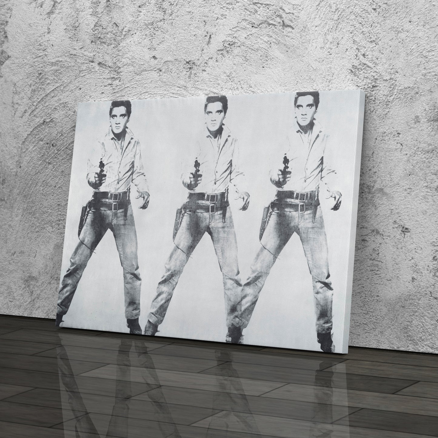 Elvis Presley Triple Canvas Poster – Framed Wall Art Home Decor