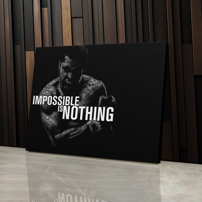Muhammad Ali Boxing Quote Canvas Art – Iconic Fighter Decor