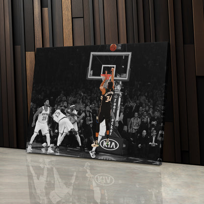Giannis Antetokounmpo Buzzer Beater vs Knicks Canvas Wall Art Decor - NBA Superstar Art