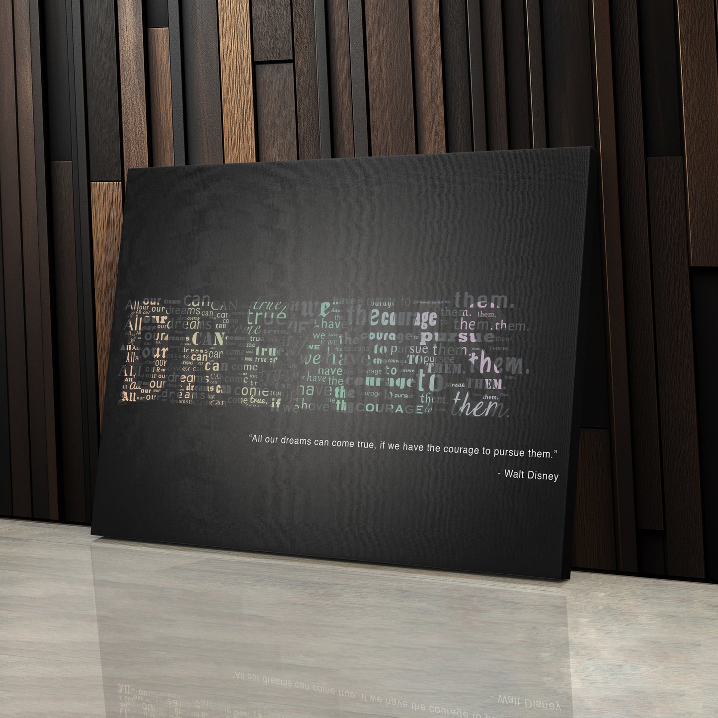 Motivational Quote - Canvas Wall Art Decor for Home & Office