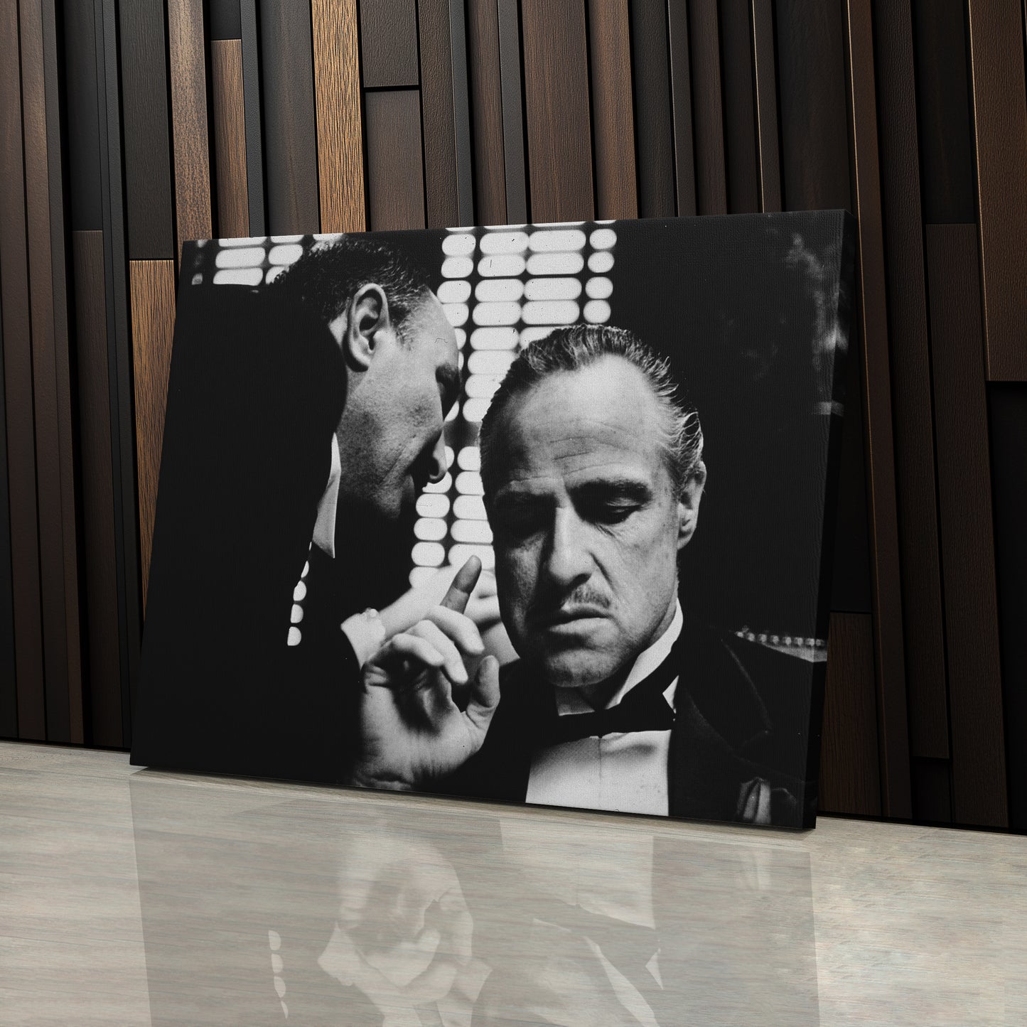 The Godfather - Black and White Canvas Wall Art Decor