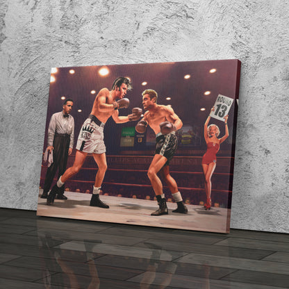 Marilyn Monroe, Elvis Presley & James Dean - Boxing Canvas Wall Art Decor