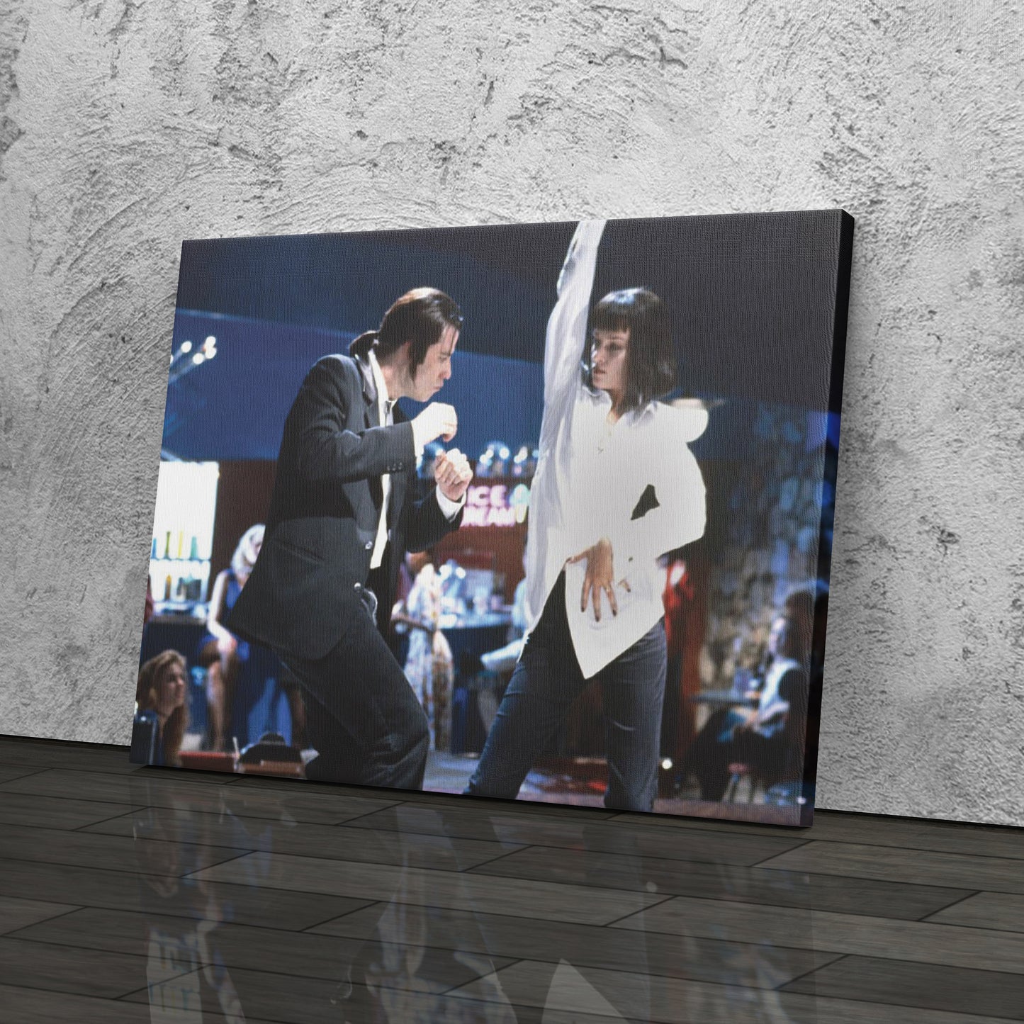 Pulp Fiction Dance Contest Canvas Wall Art – Timeless Movie Moment Decor