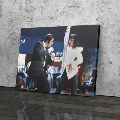 Pulp Fiction Dance Contest Canvas Wall Art – Timeless Movie Moment Decor