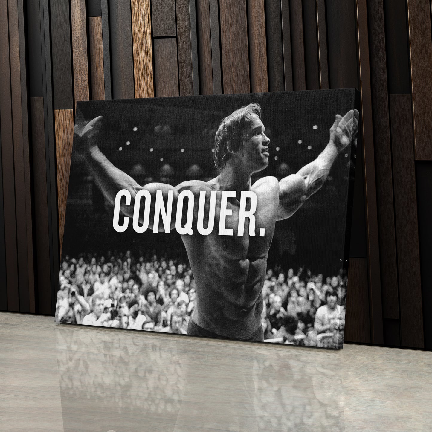 Arnold Schwarzenegger Bodybuilding Canvas Print – Wall Art for Man Cave & Home Decor