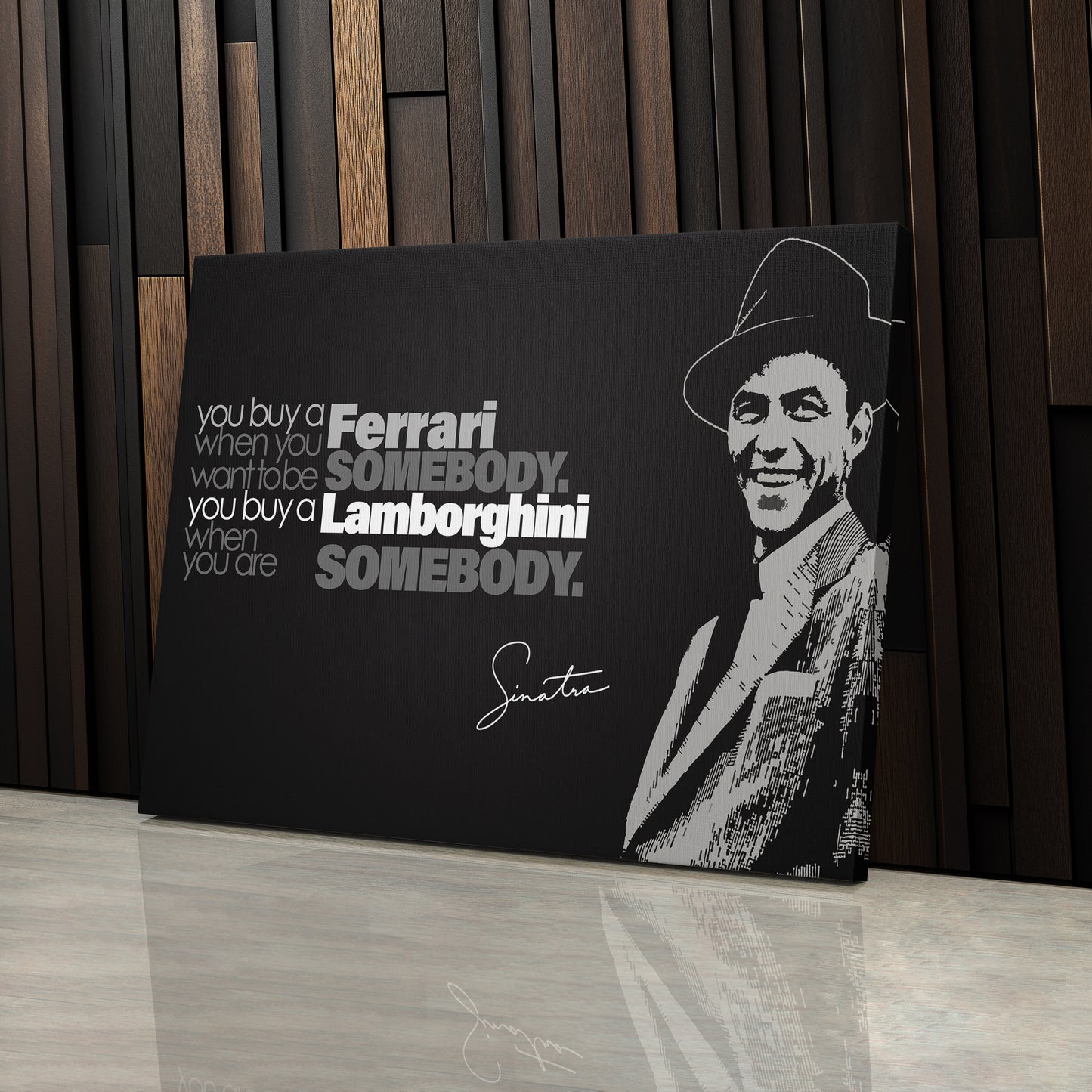 Frank Sinatra Motivational Quote Canvas Wall Art Decor - Timeless Music Icon Art