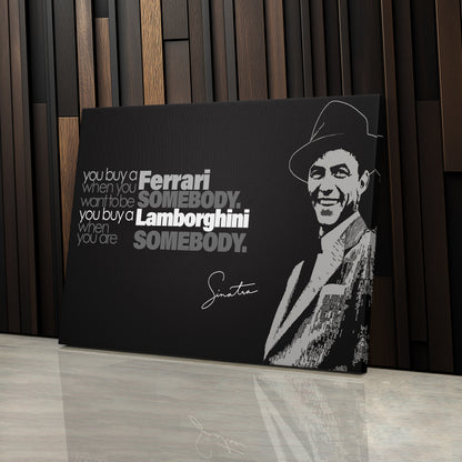 Frank Sinatra Motivational Quote Canvas Wall Art Decor - Timeless Music Icon Art