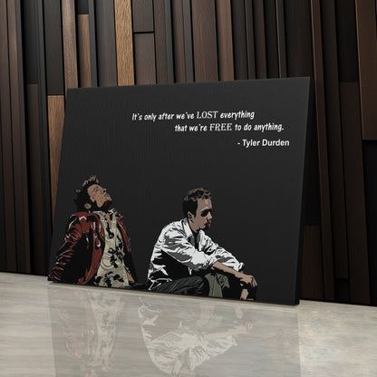 Fight Club Tyler Durden Canvas Wall Art – Inspirational Quote Print