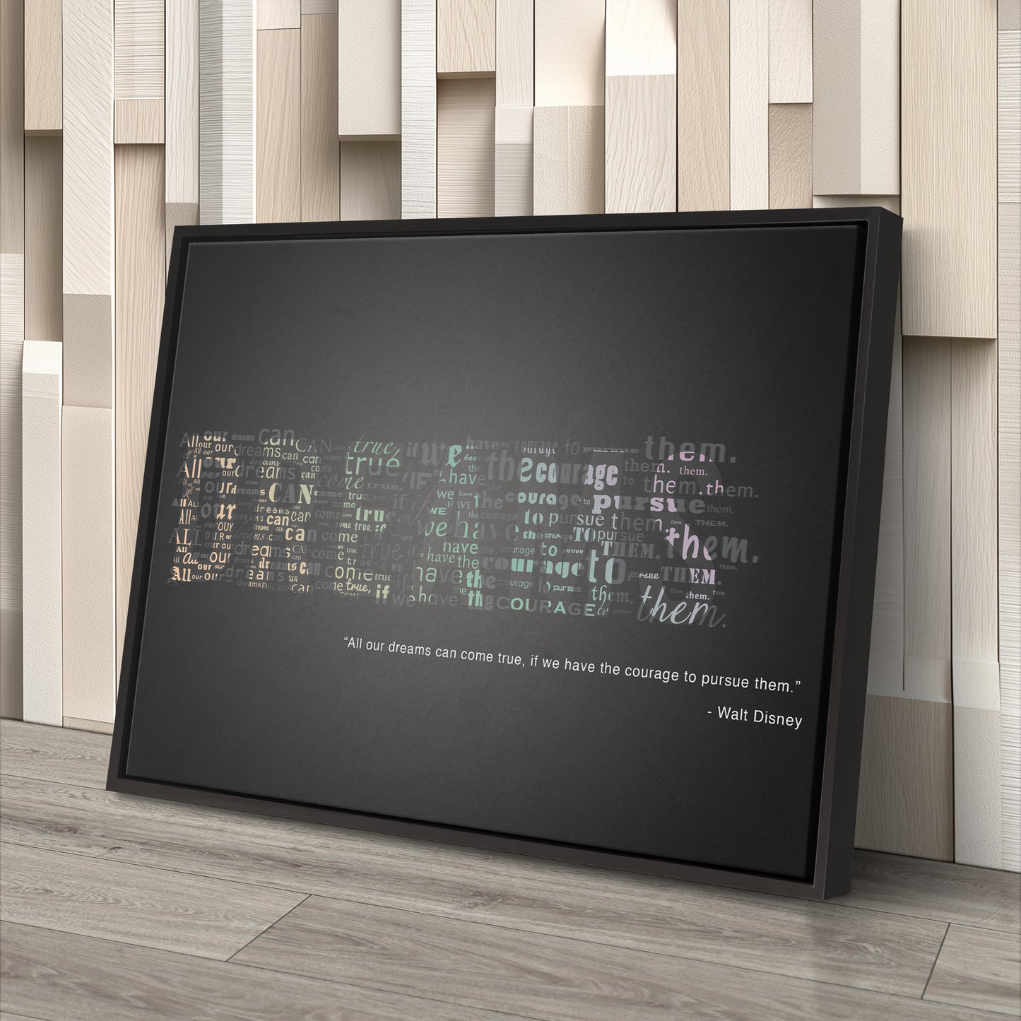 Motivational Quote - Canvas Wall Art Decor for Home & Office