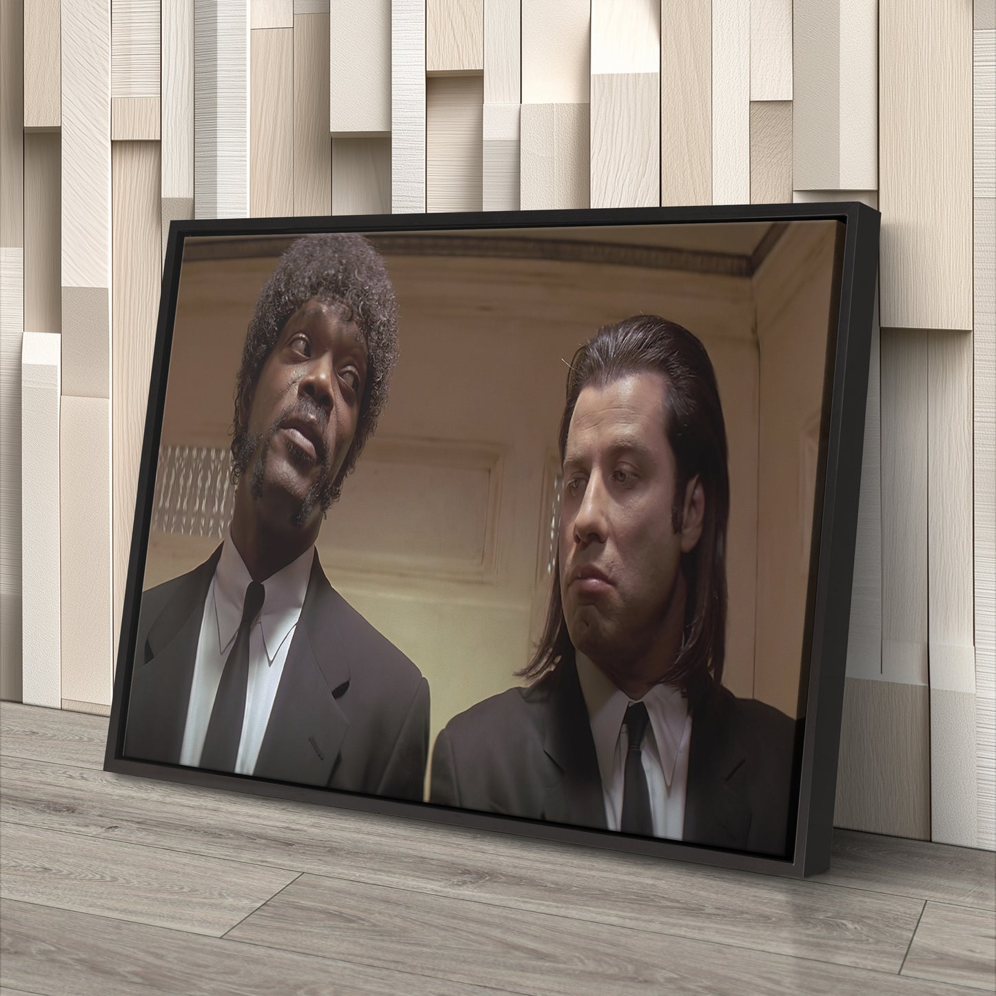 Pulp Fiction Vincent & Jules Canvas Wall Art – Movie Duo Icon Decor