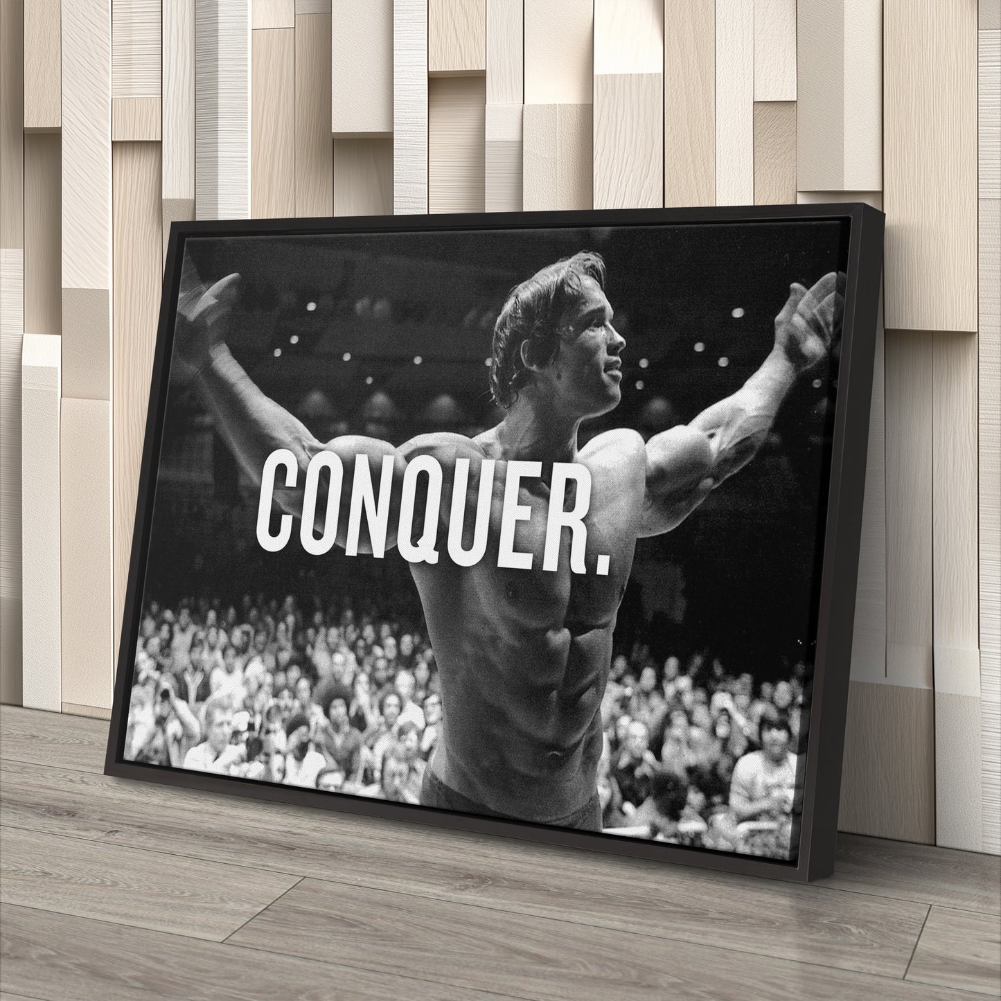 Arnold Schwarzenegger Bodybuilding Canvas Print – Wall Art for Man Cave & Home Decor