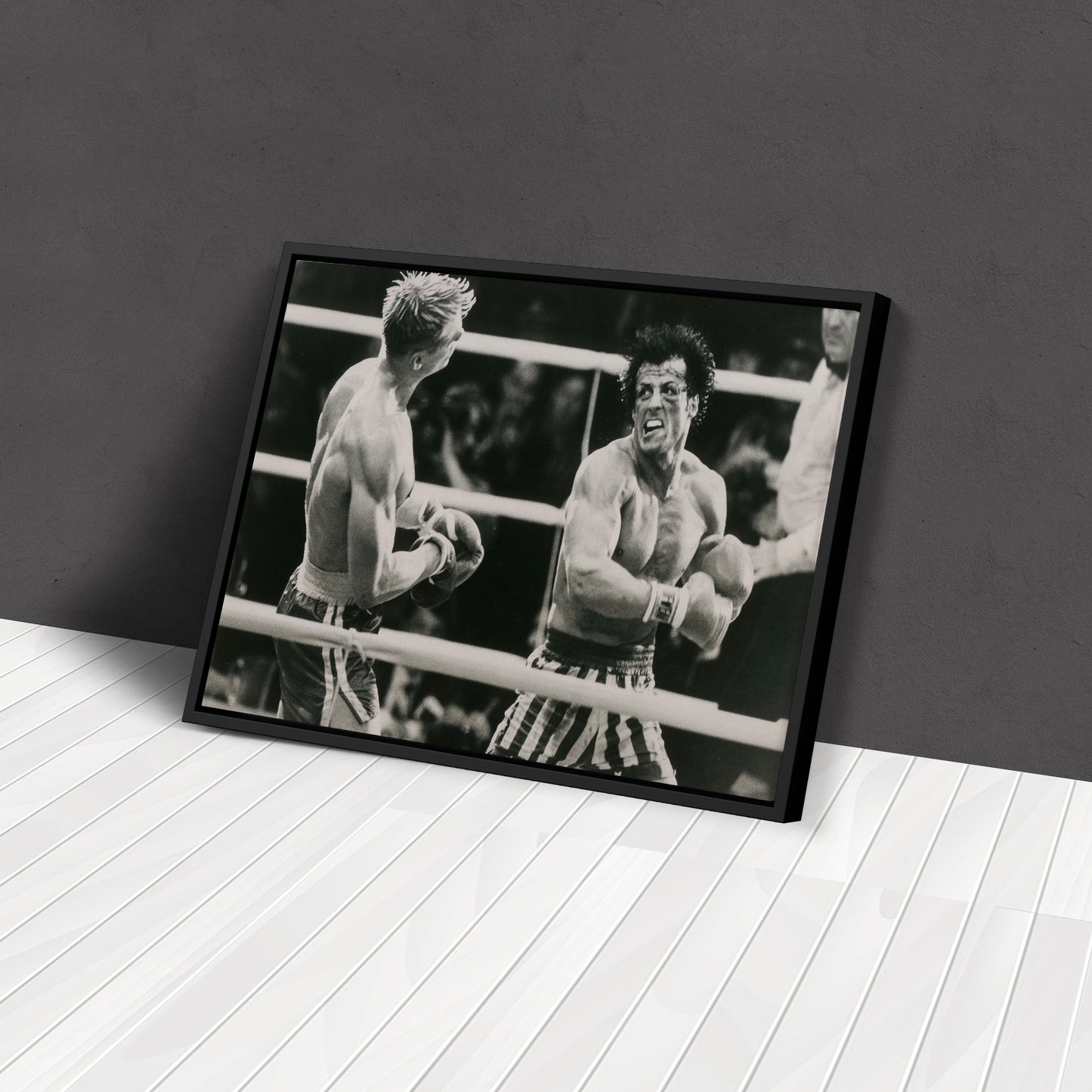 Rocky Balboa vs Ivan Drago Poster – Boxing Movie Canvas Wall Art Decor