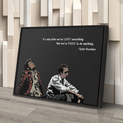 Fight Club Tyler Durden Canvas Wall Art – Inspirational Quote Print