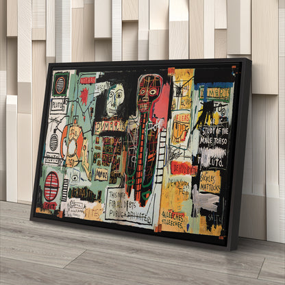 Notary by Jean-Michel Basquiat Abstract Art Canvas Wall Art – Modern Art Decor