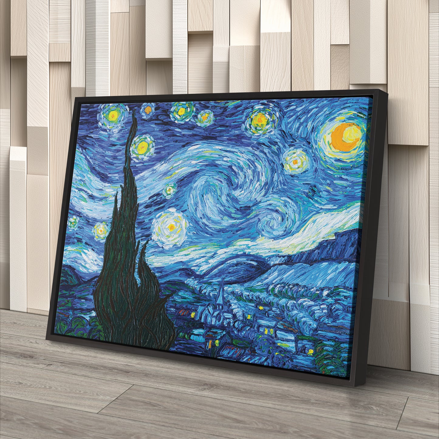The Starry Night by Vincent Van Gogh Canvas Art - Classic Art Decor