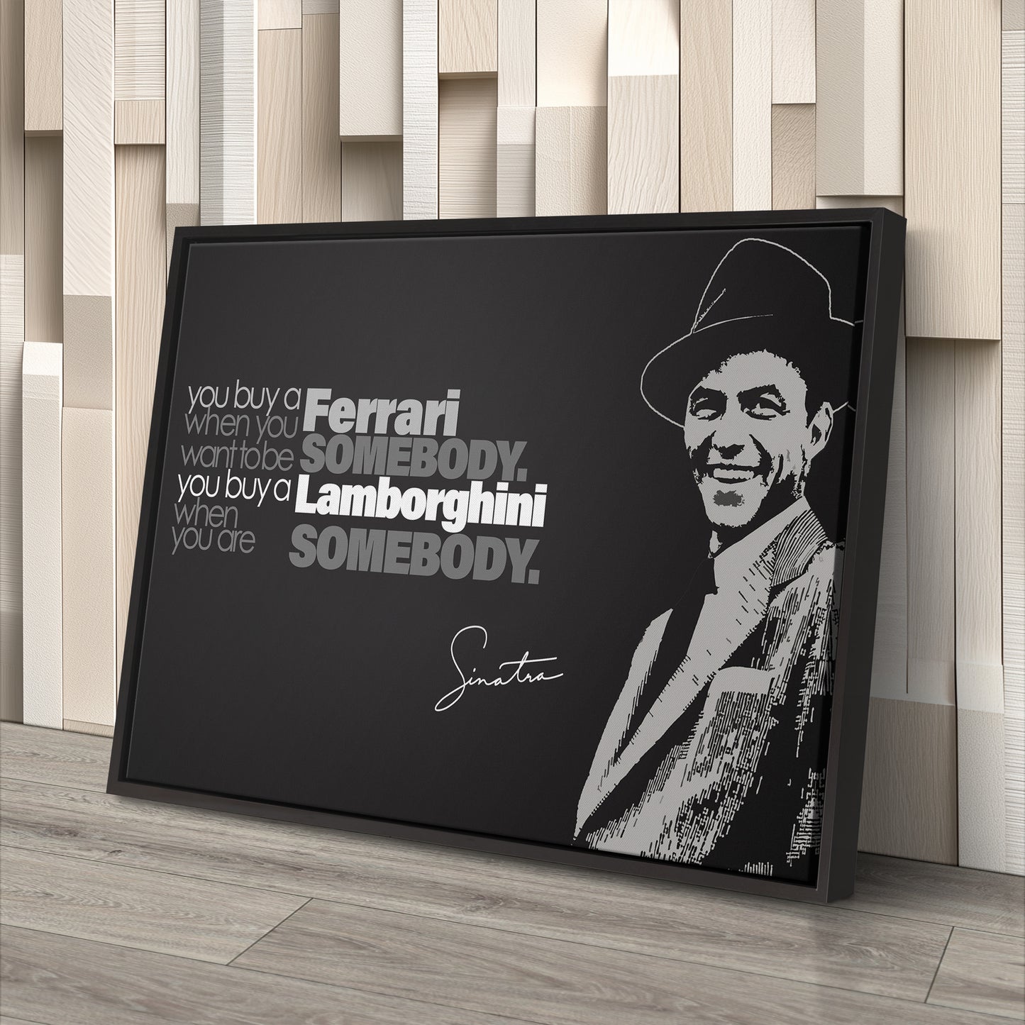 Frank Sinatra Motivational Quote Canvas Wall Art Decor - Timeless Music Icon Art