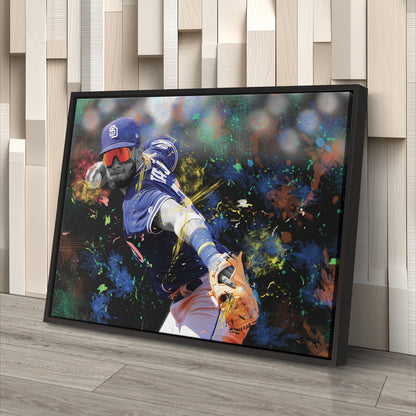 Fernando Tatis Jr. San Diego Padres MLB Canvas Wall Art – Baseball Star Poster