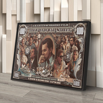 The Wolf of Wall Street Movie Poster – Canvas Wall Art Framed Home Decor