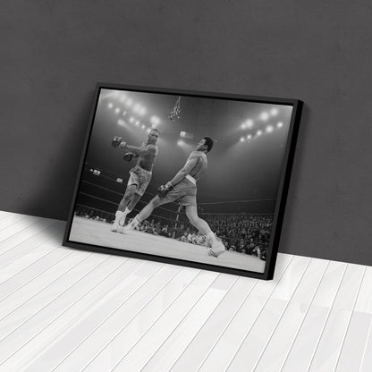 Muhammad Ali Boxing Knockout Canvas Art – Legendary Sports Fans Decor