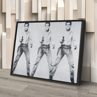 Elvis Presley Triple Canvas Poster – Framed Wall Art Home Decor