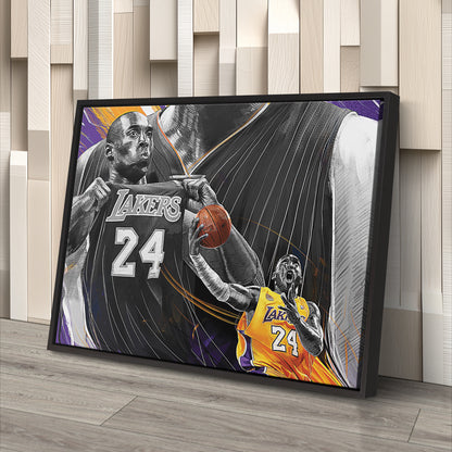 Kobe Bryant Lakers Canvas Wall Art – Mamba Mentality Home Decor