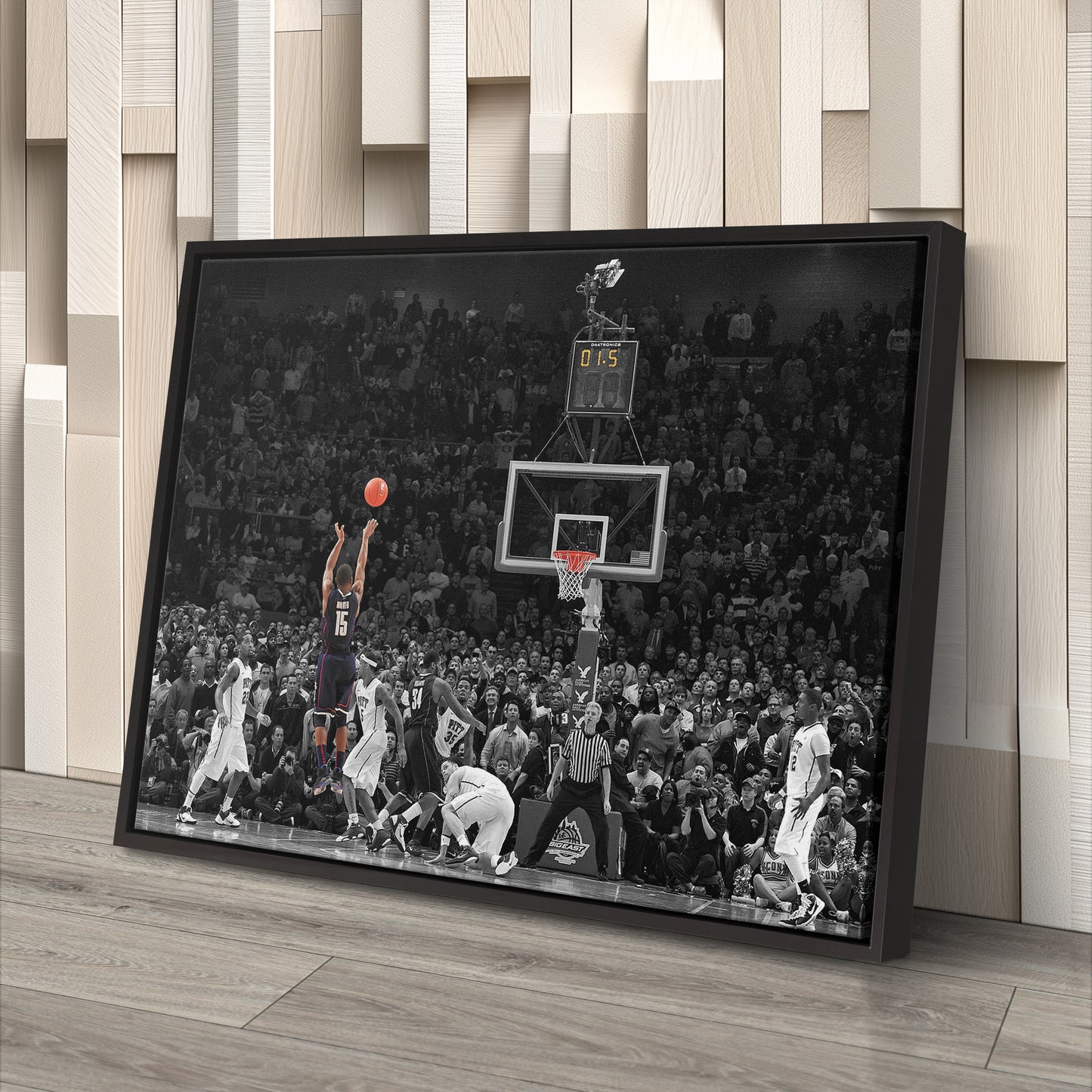 Kemba Walker Buzzer-Beater vs Pitt Canvas Wall Art Decor - NCAA Basketball Icon Art