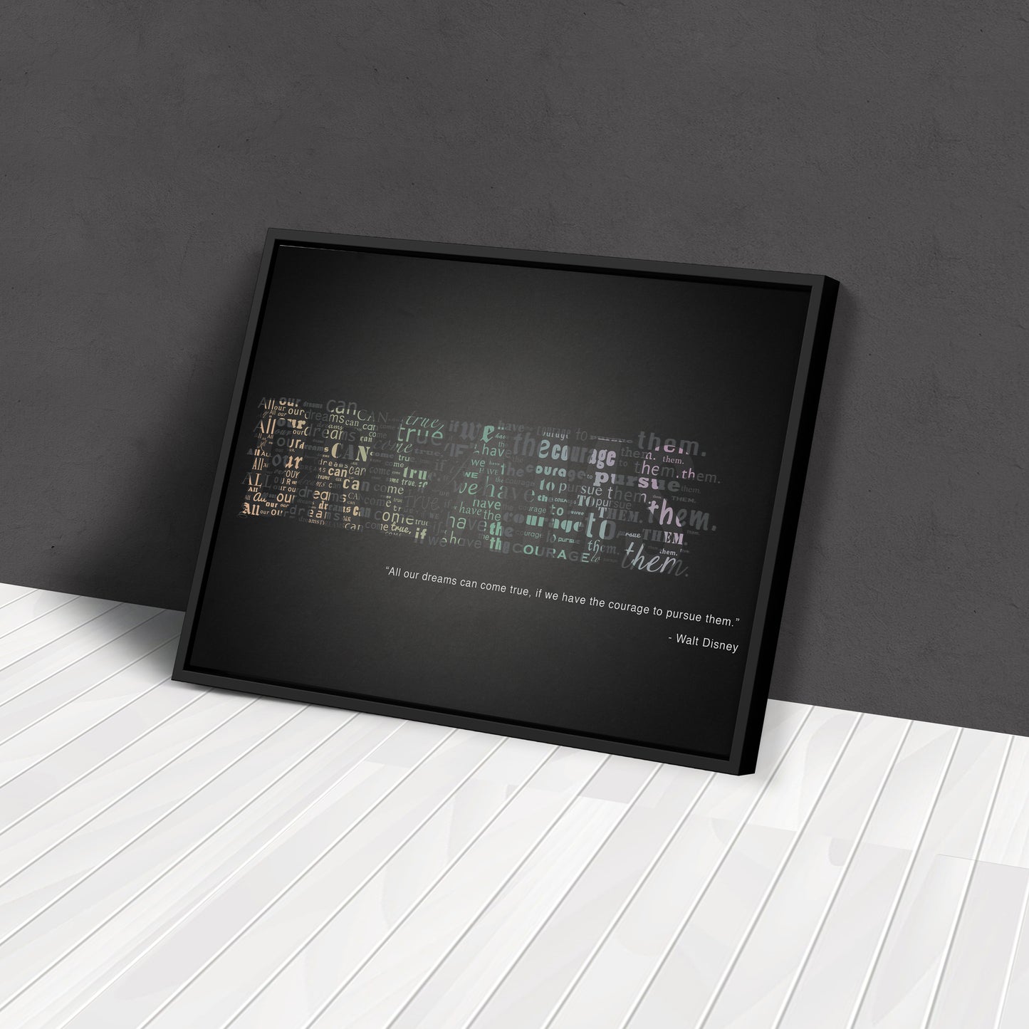 Motivational Quote - Canvas Wall Art Decor for Home & Office