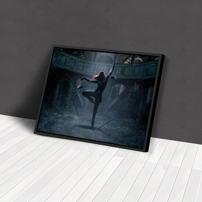 Black Widow Poster Marvel - Canvas Wall Art Decor