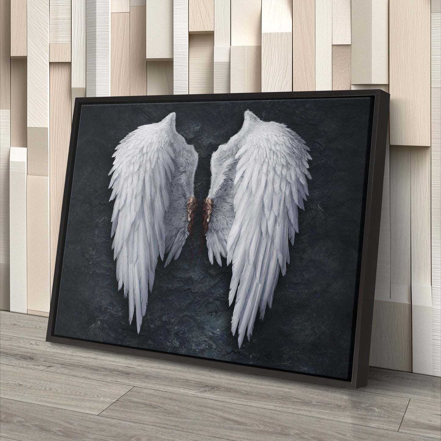 Banksy Angel White Wings Canvas Wall Art – Iconic Urban Art Print