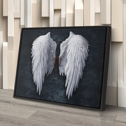 Banksy Angel White Wings Canvas Wall Art – Iconic Urban Art Print