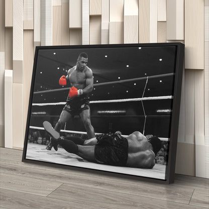 Mike Tyson Boxing Canvas Art – Poster Framed Wall Decor