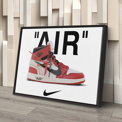 Off-White Jordan Canvas Wall Art - Sneaker Culture Home Decor Poster