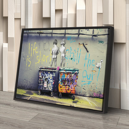 Banksy 'Boys' Canvas Print - Framed Wall Art for Home Decor