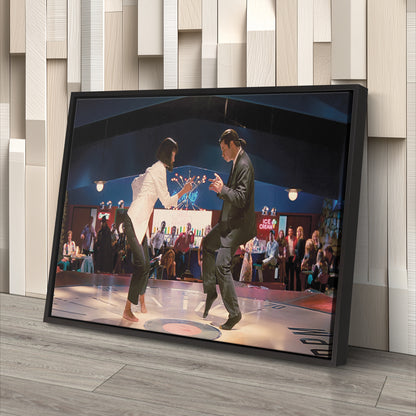 Pulp Fiction Dance Twist Canvas Wall Art – Iconic Movie Scene Decor
