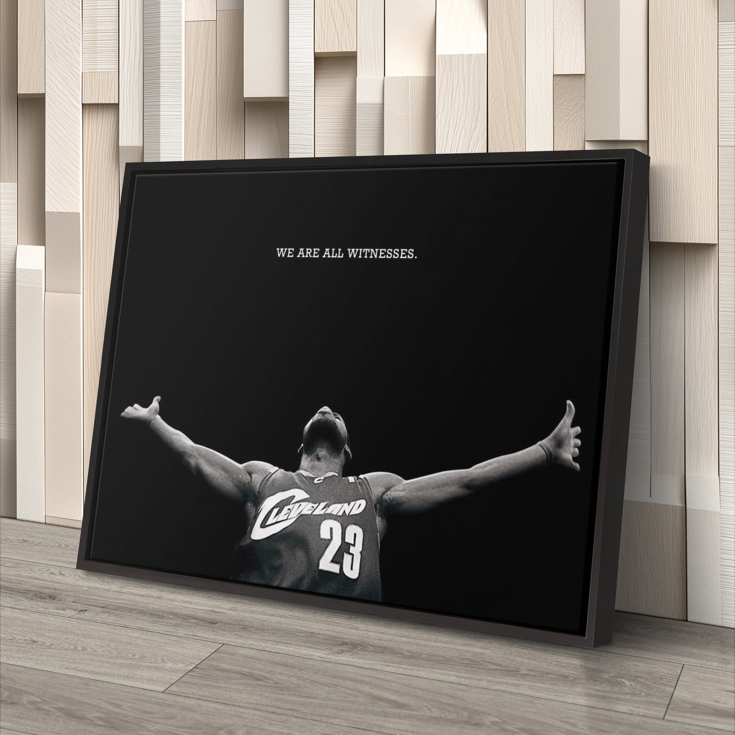 LeBron James We Are All Witness Canvas Wall Art – NBA Legend Tribute