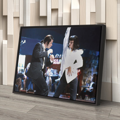 Pulp Fiction Dance Contest Canvas Wall Art – Timeless Movie Moment Decor