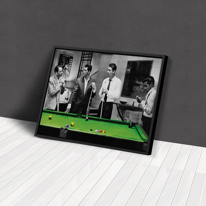 The Rat Pack - Playing Pool Canvas Wall Art Decor