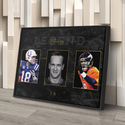 Peyton Manning NFL Canvas Wall Art – Football Legend Decor