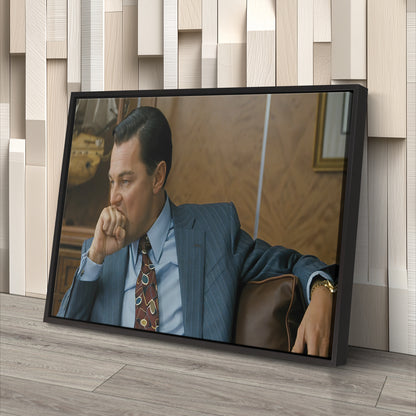 The Wolf of Wall Street Leo Fist Bite Canvas Wall Art – Iconic Movie Scene Decor