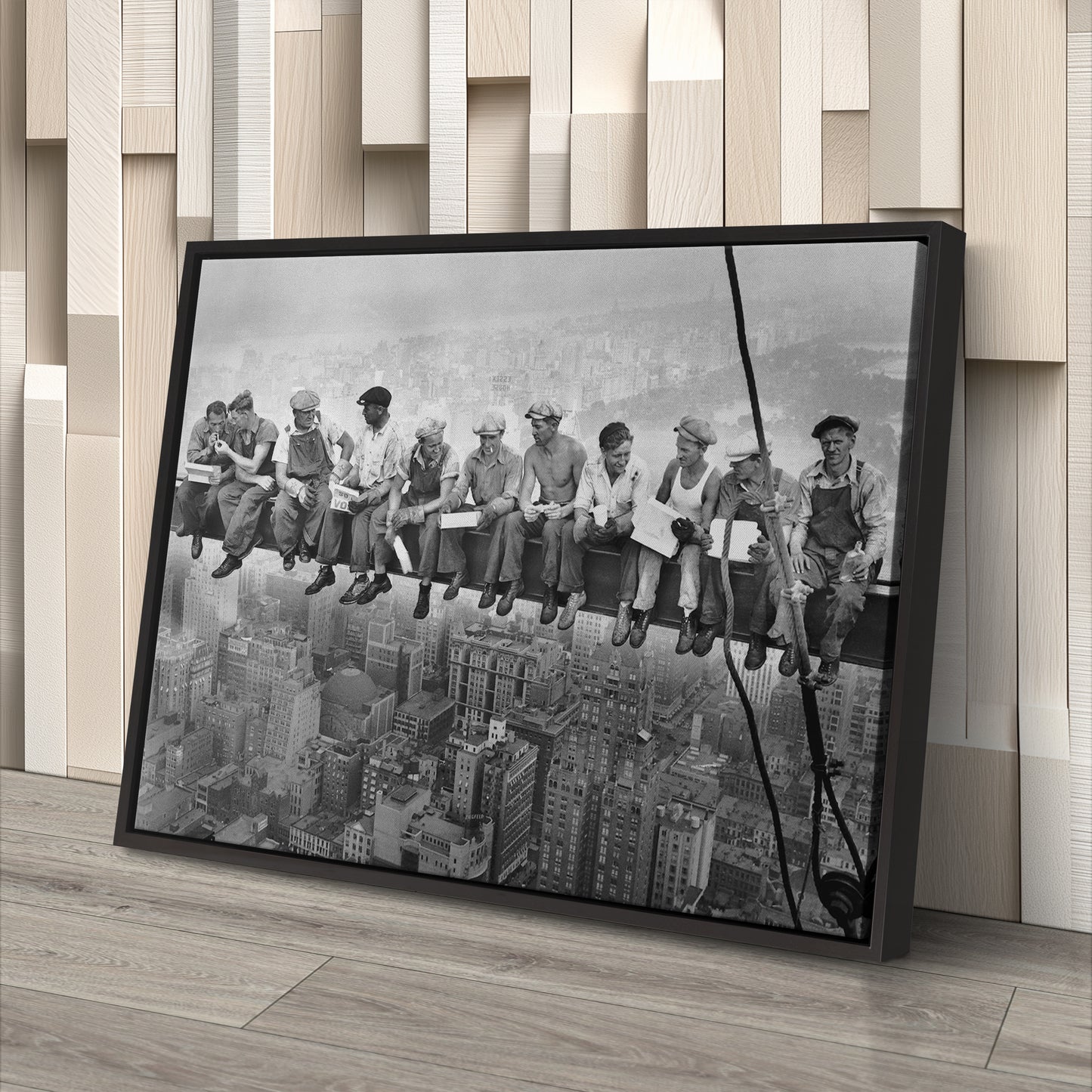 Lunch atop a Skyscraper New York Canvas Wall Art – Iconic Worker Print