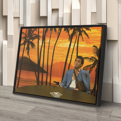 Scarface Al Pacino Art Effect Canvas Wall Art – Iconic Movie Moment Decor