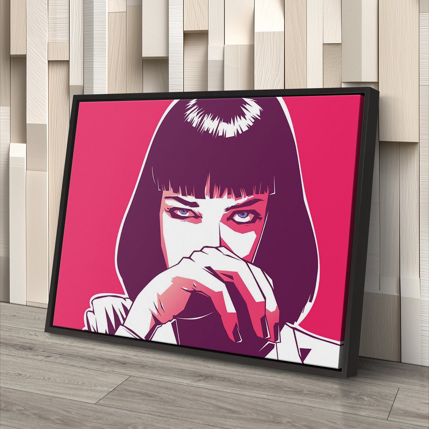 Pulp Fiction - Mia Wallace Illustration Canvas Wall Art Decor