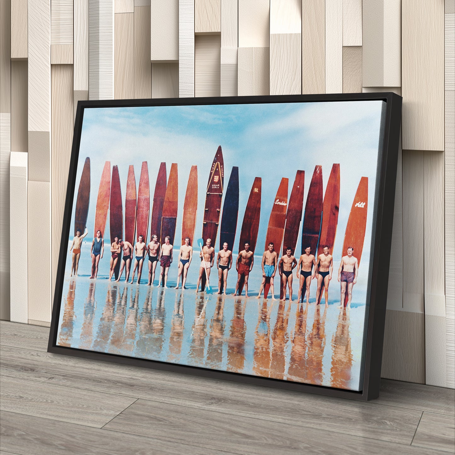 Evolution of Surfboard - Vintage Canvas Wall Art Decor for Surf Lovers