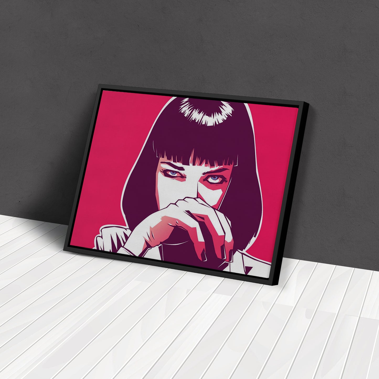 Pulp Fiction - Mia Wallace Illustration Canvas Wall Art Decor
