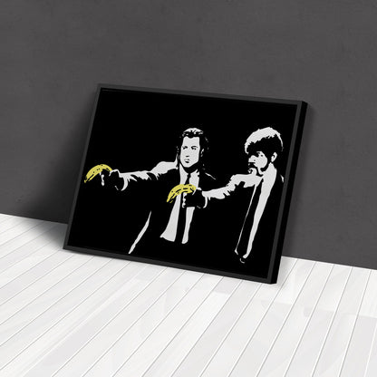 Pulp Fiction Banana Gun Canvas Wall Art – Iconic Movie Moment Decor