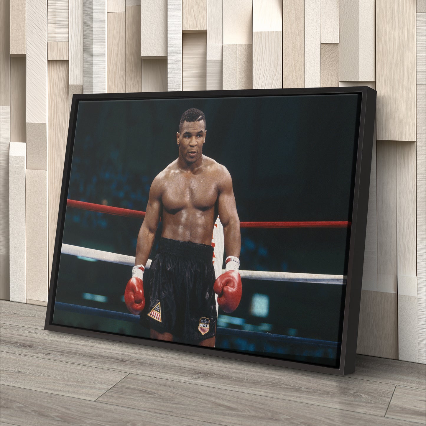 Mike Tyson Standing Poster – Iron Mike Boxing Canvas Art Wall Decor