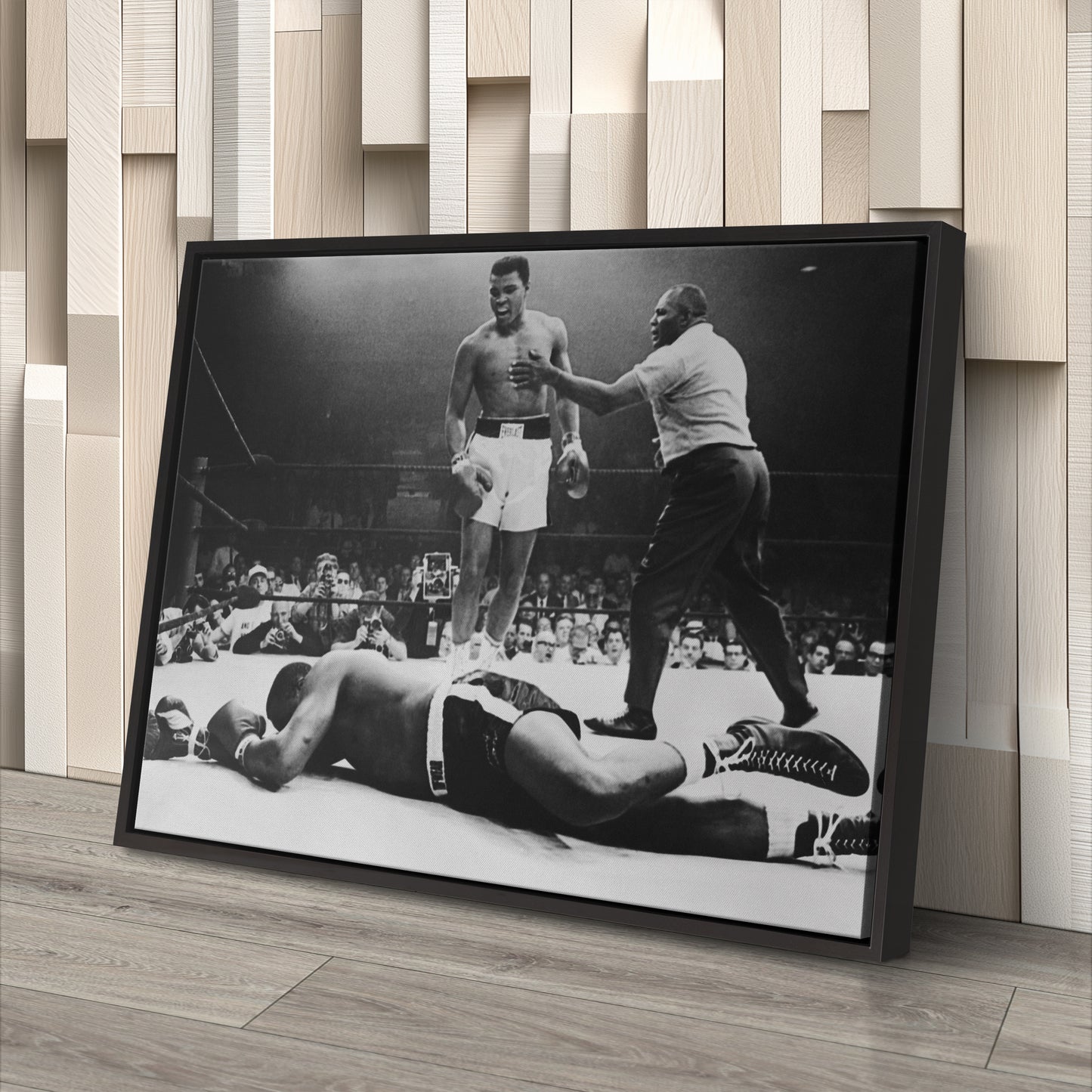 Muhammad Ali Knockout Canvas Wall Art – Boxing Champion Decor