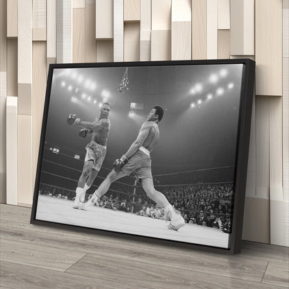 Muhammad Ali Boxing Knockout Canvas Art – Legendary Sports Fans Decor