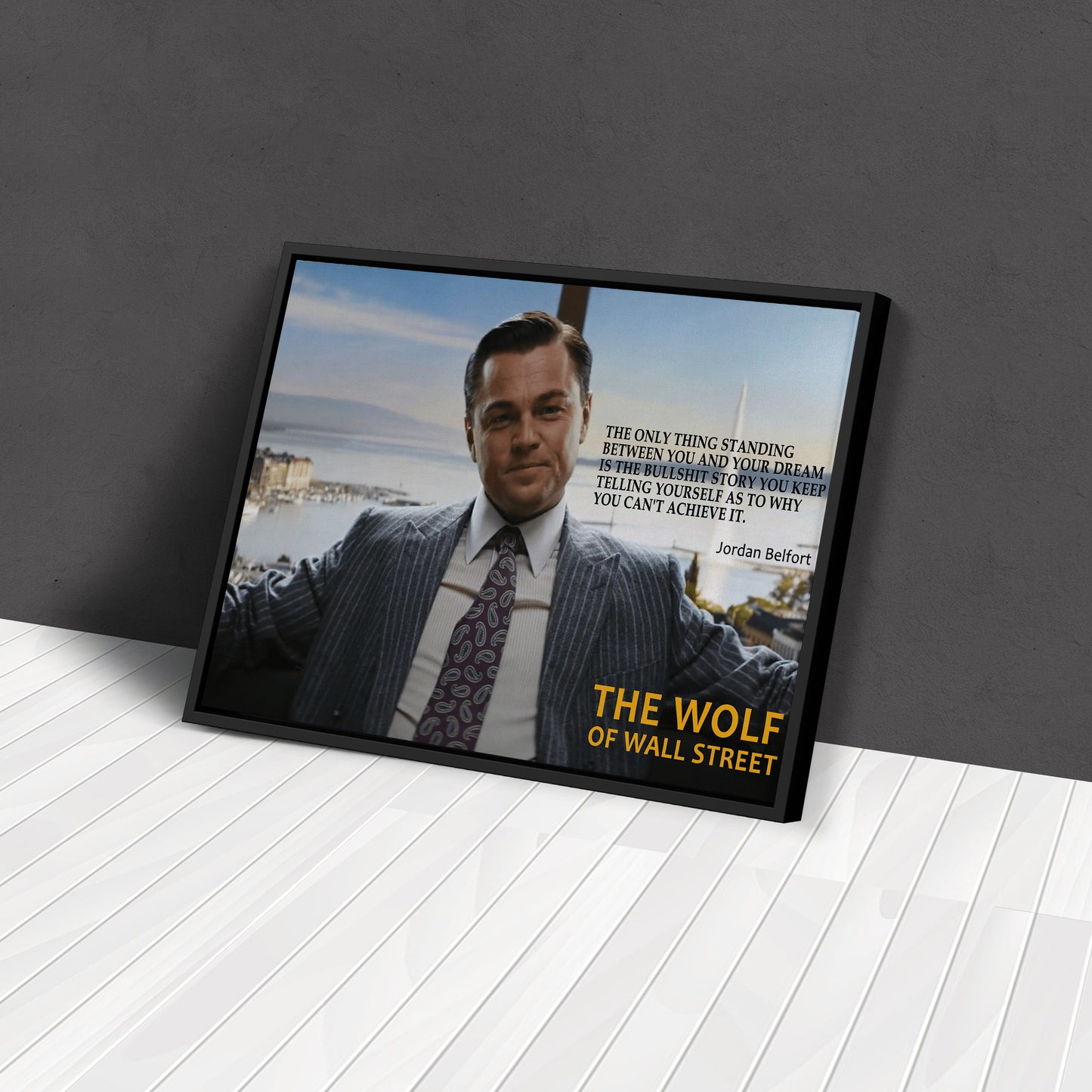 The Wolf of Wall Street Motivational Quote Canvas Art - Movie Wall Decor